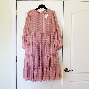 Blush Boho Fit Chiffon Dress
